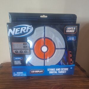 Nerf Digital Target with Blue and Orange Accents
